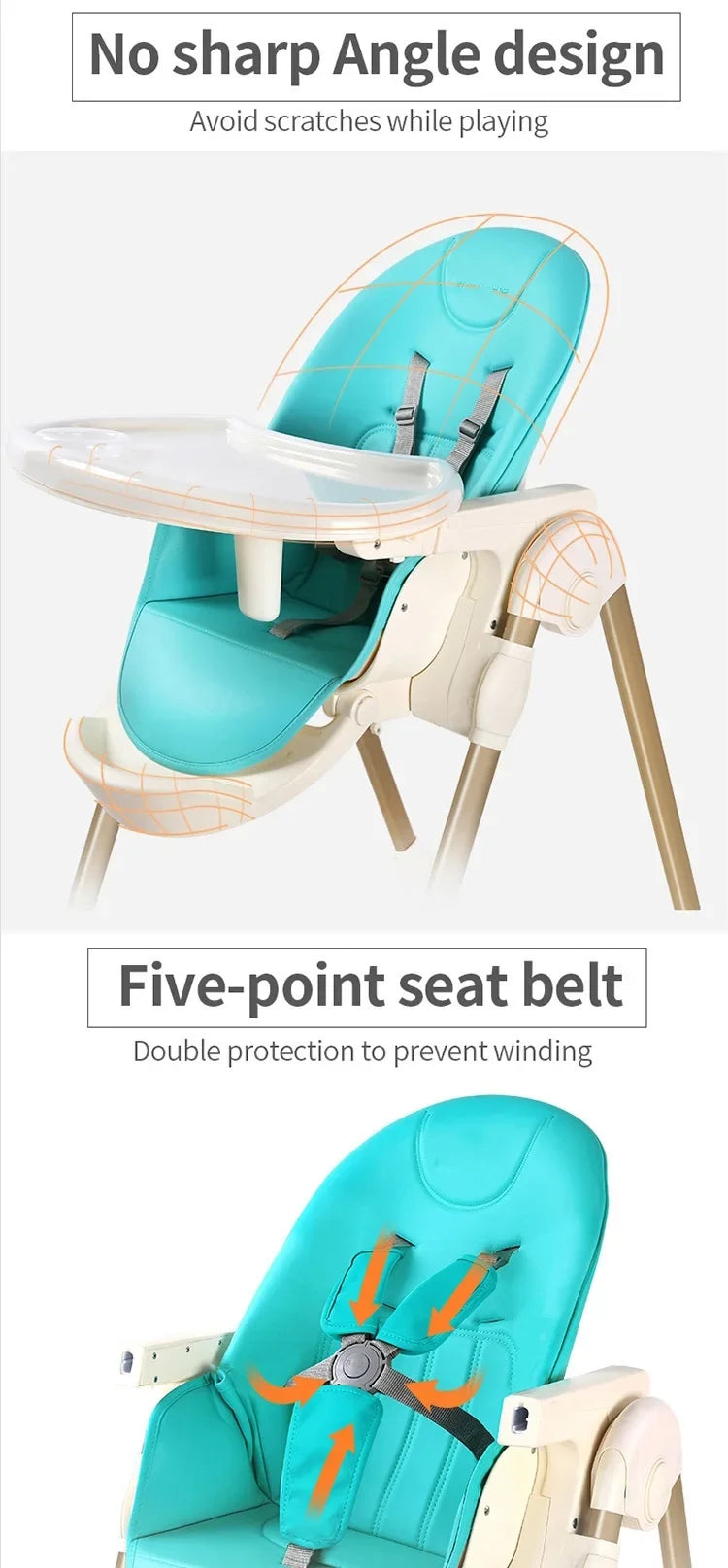 Chaise haute 3 en 1 pour nouveau-né / table et chaise bébé / chaise enfant pour 1 à 3 ans