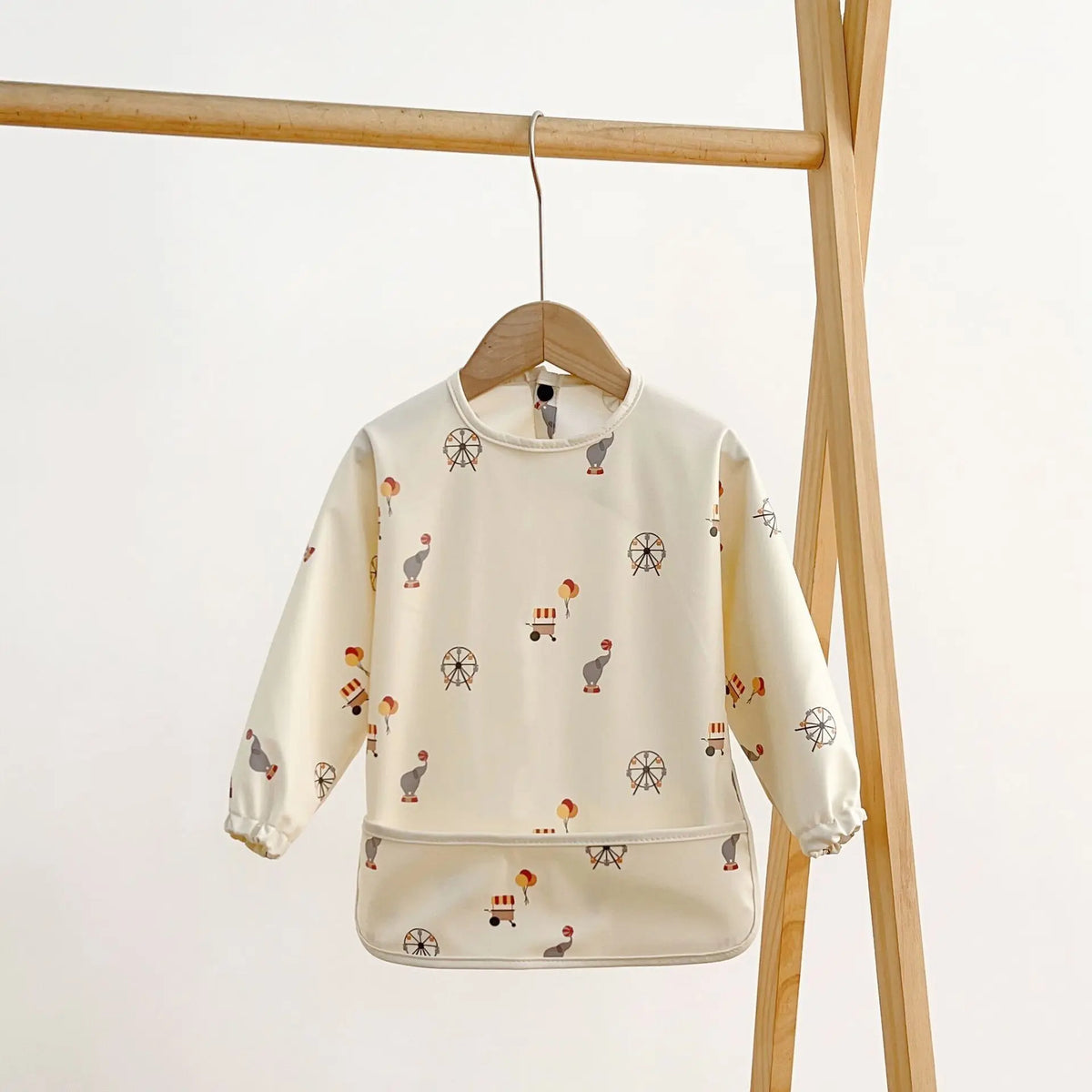Tablier d'allaitement et d'art pour bébé à manches longues, doux et imperméable, collection 2025