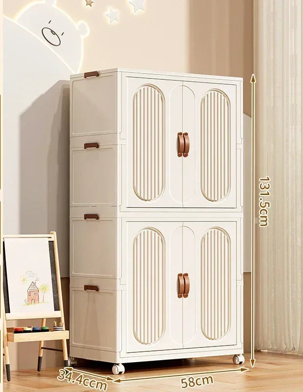 Foldable Kids Storage – Clothes & Toy Sorting Cabinet