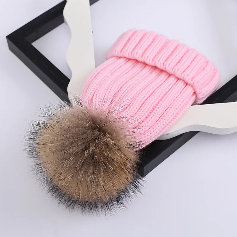 Warm Parent-Child Beanie for Kids & Babies