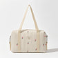 Sac à langer en coton – Sac cabas de maternité brodé à fleurs