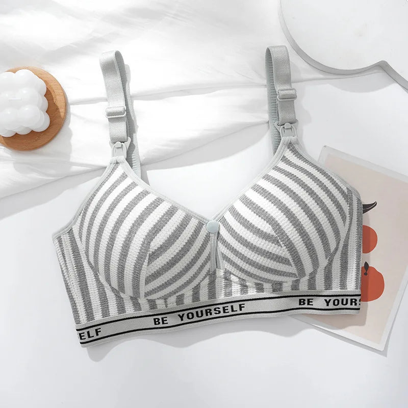 Lightweight Cotton Maternity Nursing Bra – Anti-Sagging & Breathable