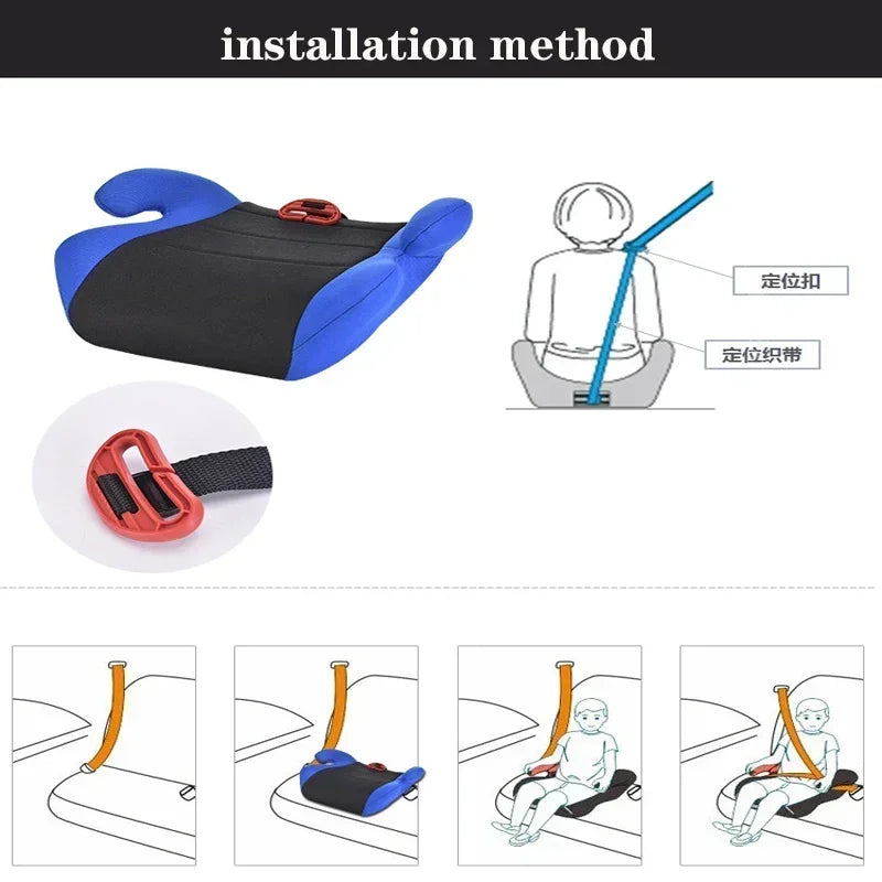 Car Booster Seat for Kids | Sturdy, Non-Slip, Age 6-12