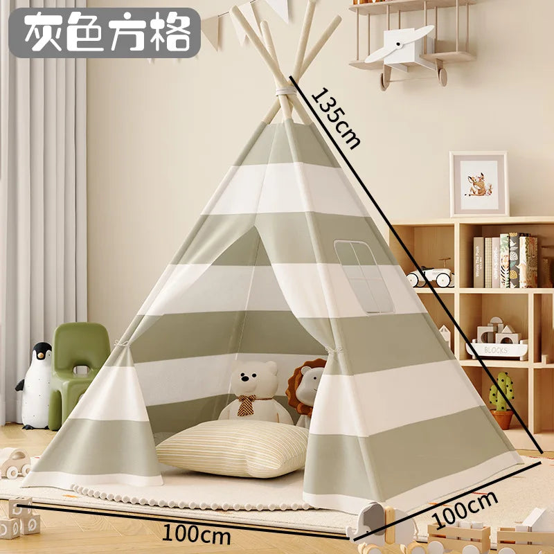 Tipi pour enfants de 1,6 m – Maison de princesse portable d'intérieur