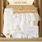 15/17/18/20-Piece Newborn Baby Set – 100% Cotton Unisex Clothing (0–6M)