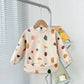 Tablier d'allaitement et d'art pour bébé à manches longues, doux et imperméable, collection 2025
