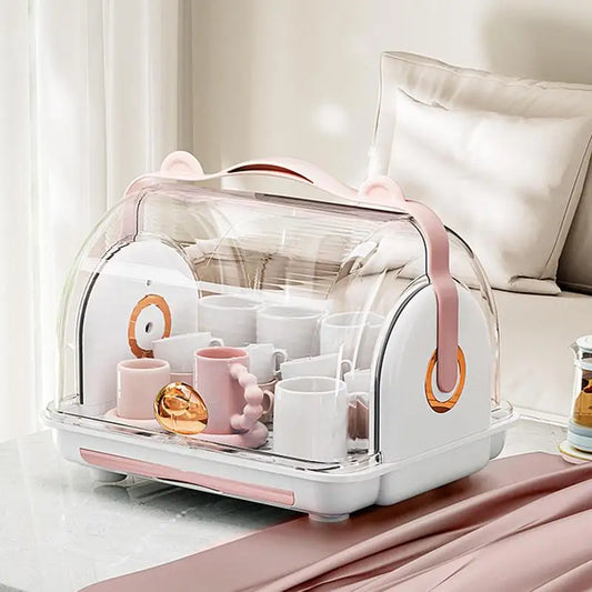 Portable Baby Bottle Rack – Sterilizer Dryer with Carry Handle