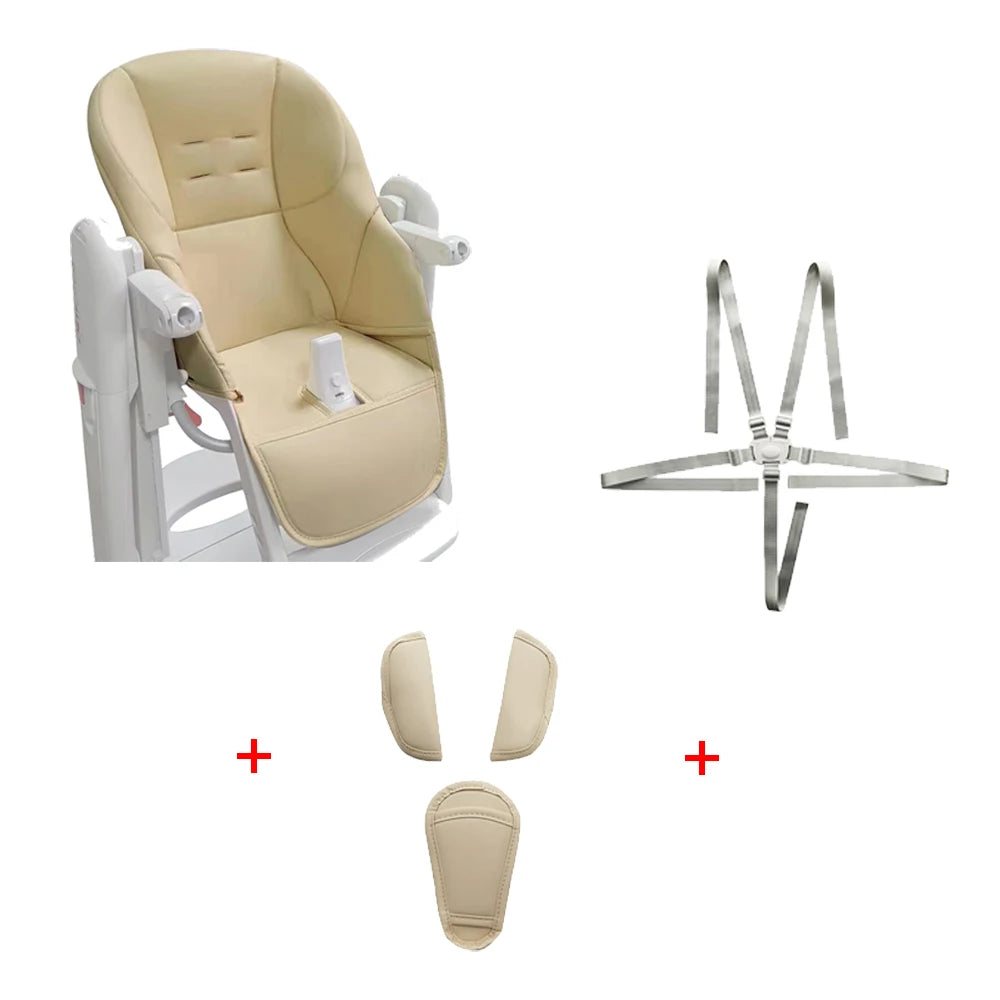 Housse de chaise haute bébé personnalisée – Cuir PU sûr et confortable