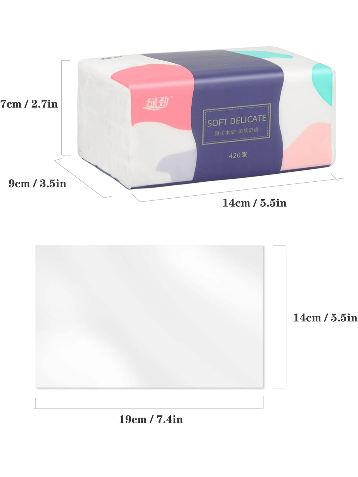 1–6pcs Thick Facial & Multi-Purpose Tissue Paper – Hand Towels & Toilet Paper