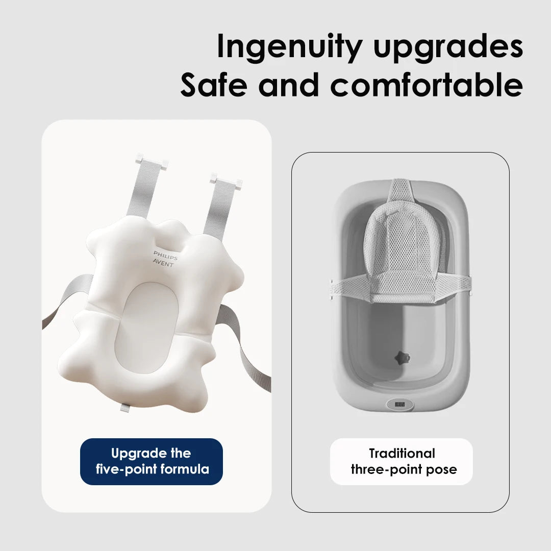 PHILIPS AVENT Chaise de bain pliable pour bébé – Douce et sûre