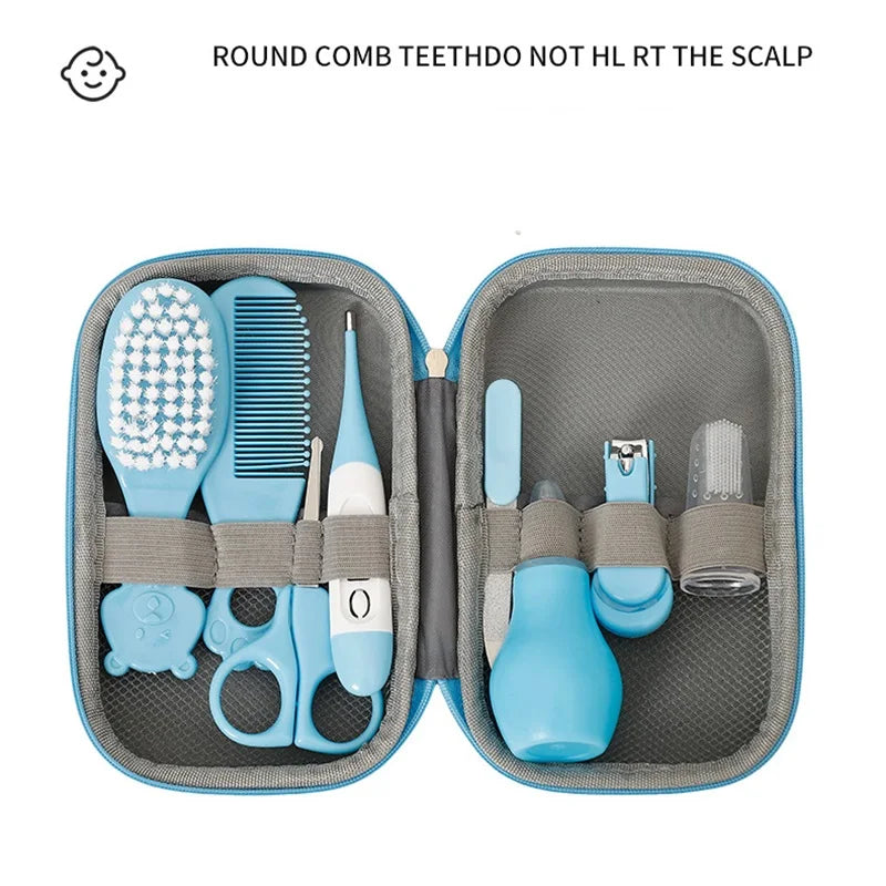 Kit de soins pour bébé 8 pièces – Toilettage, ongles, cheveux et produits essentiels