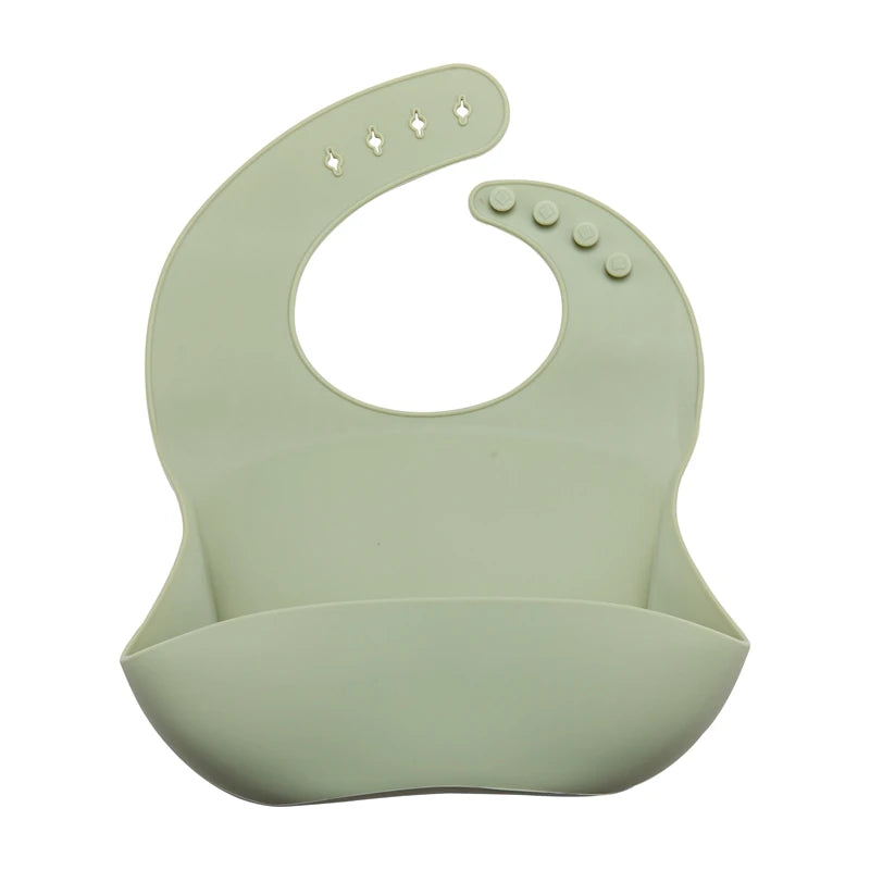 Bavoir d'allaitement en silicone ajustable et mignon