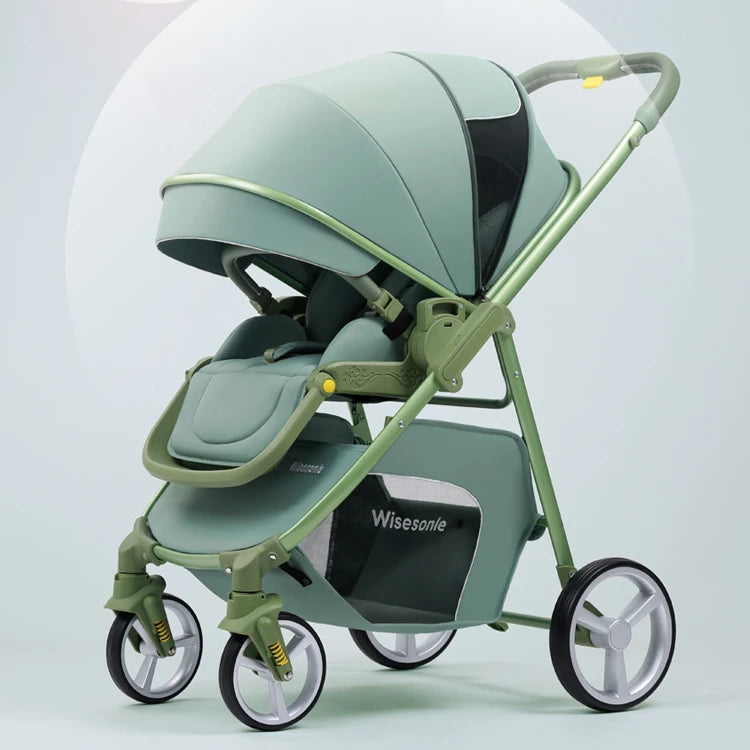 2-in-1 Portable Multifunctional High Landscape Baby Stroller (0–3Y)