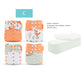 HappyFlute Reusable Diaper Set – 4 OS Pocket Diapers + 8 Inserts