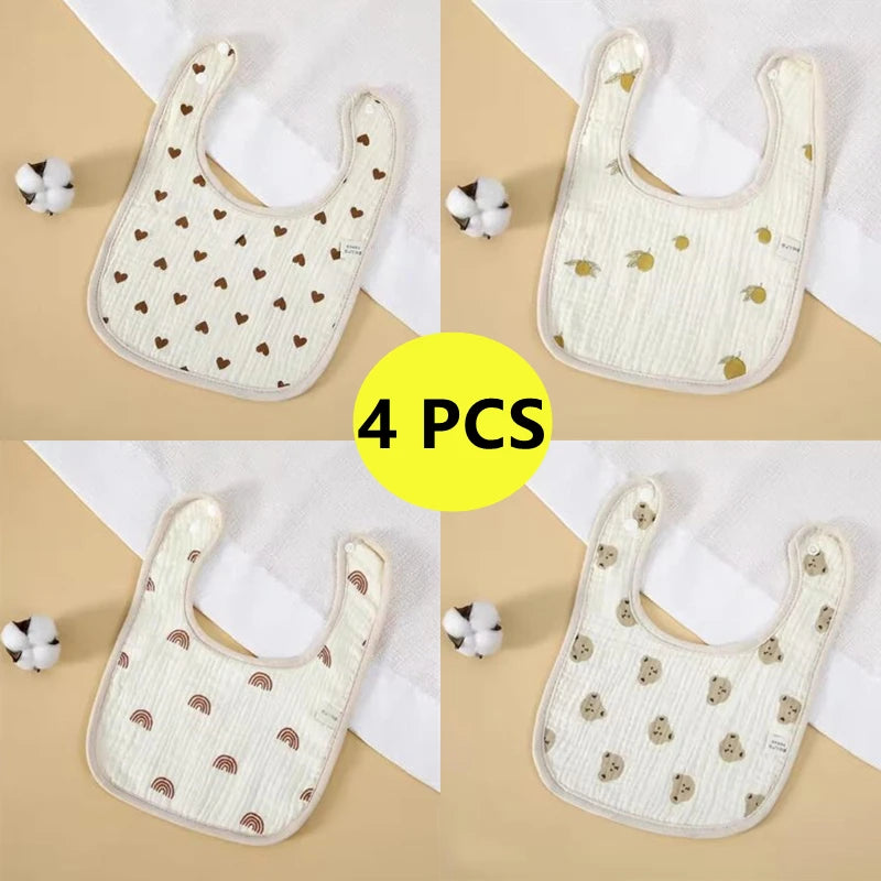 Toddler Feeding Bib – Soft Cotton Saliva Towel