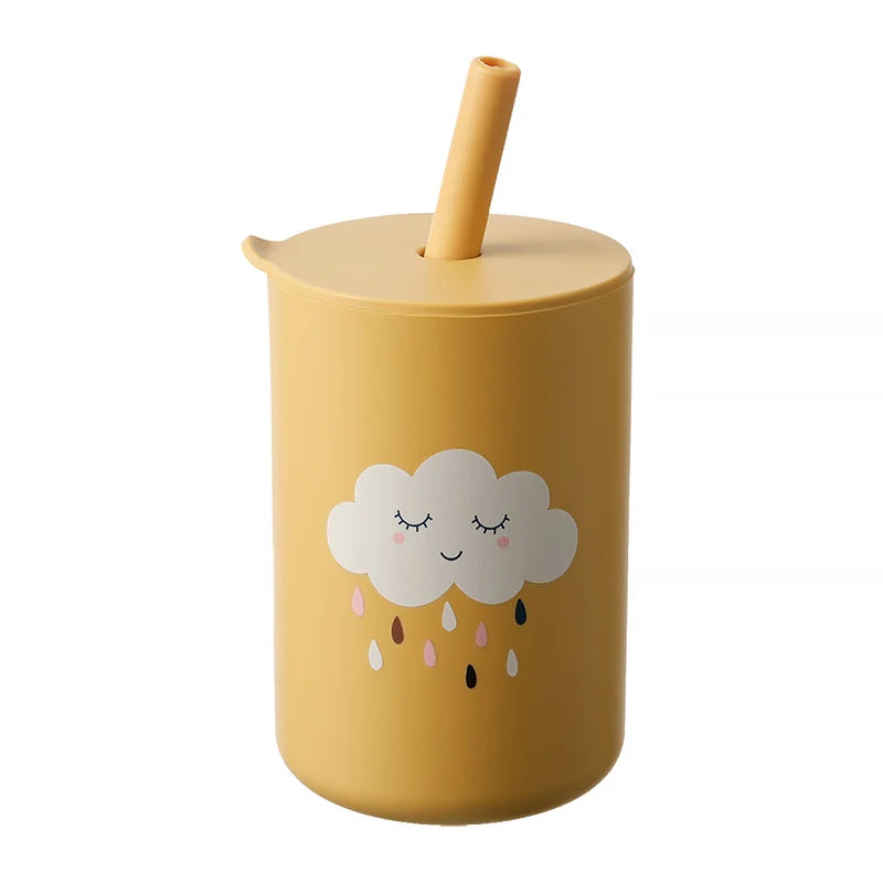 Baby Learning Cup | BPA-Free Silicone Straw Cup for Toddler