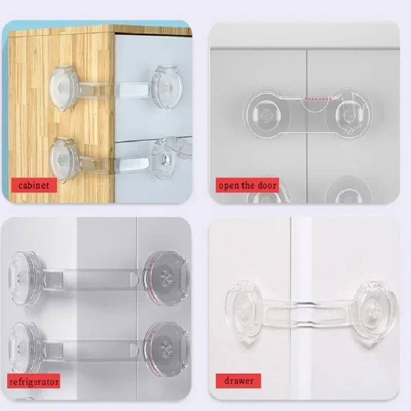 Childproof Drawer & Fridge Safety Locks Set