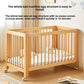 Convertible Baby Bassinet – Guardrail & Rolling Design