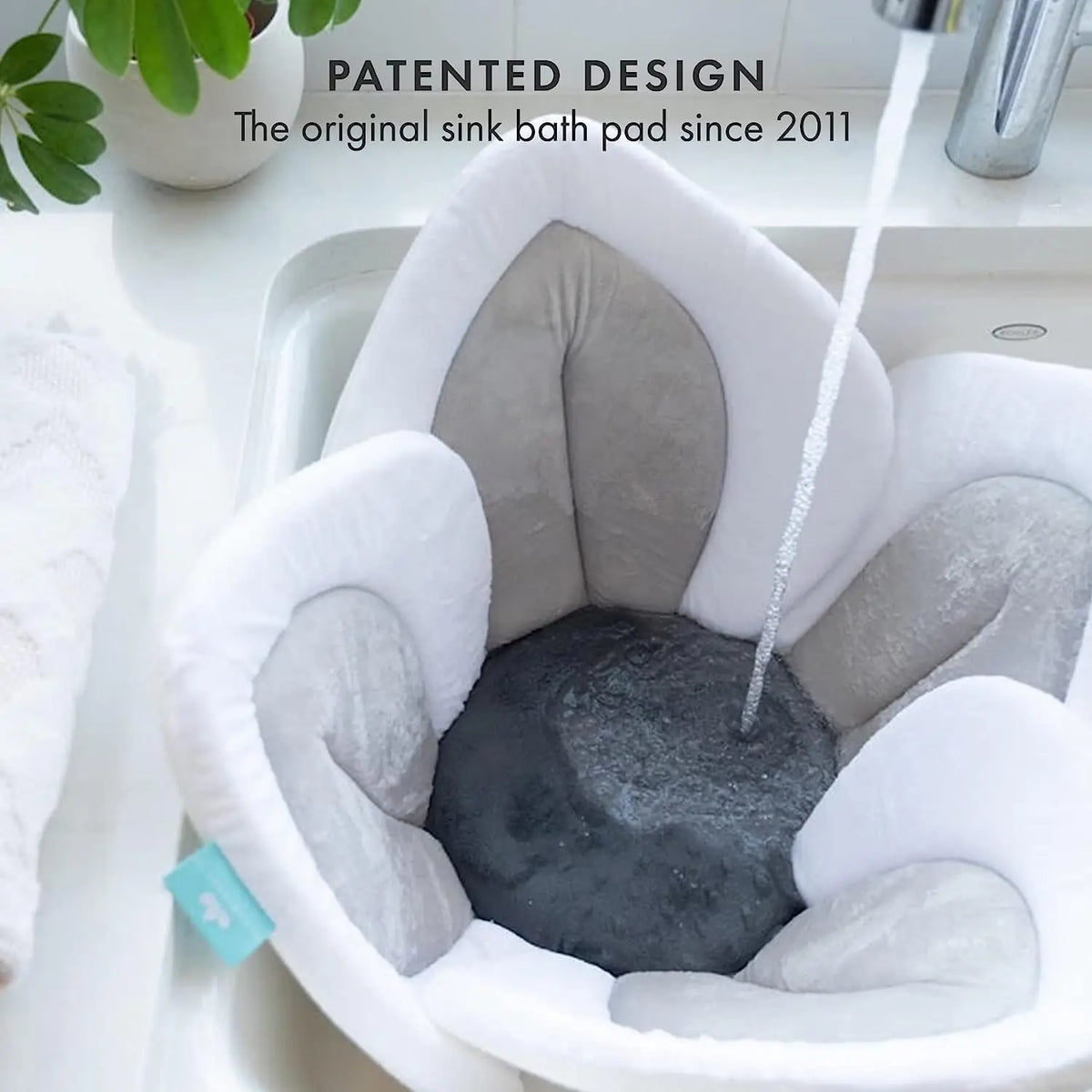 Tapis de bain pour bébé – Siège en peluche Lotus fleuri pour nourrissons
