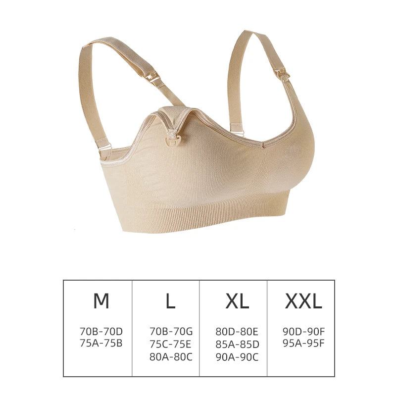 Soutien-gorge d'allaitement sans armatures – Ouverture sur le devant, sans coutures, effet push-up