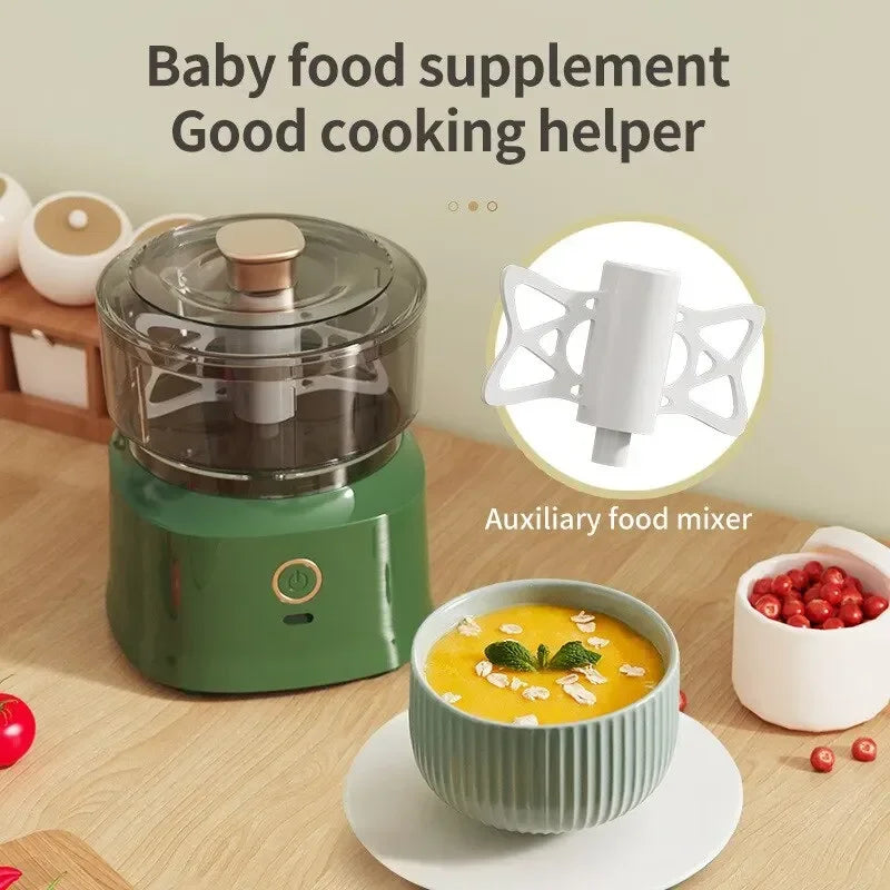 Electric Mini Grinder – 350ml Baby Food Processor & Vegetable Shredder