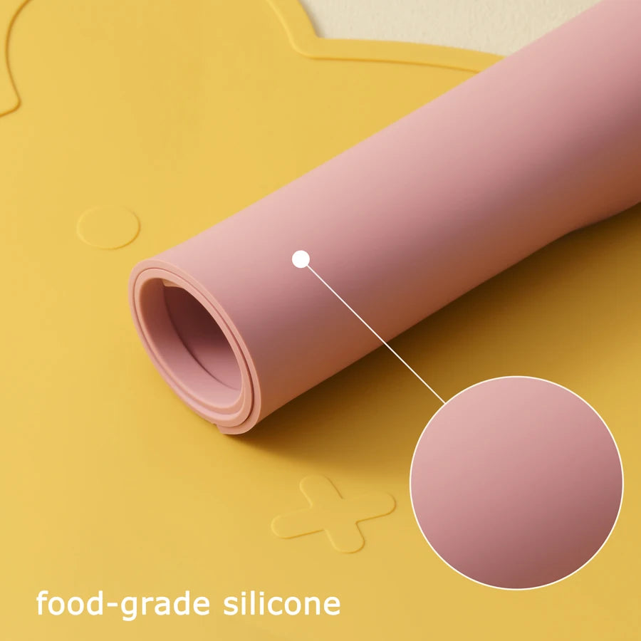 Leakproof Silicone Feeding Mat – Stay-Put Design for Toddlers