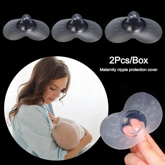Lot de 2 protège-tétons en silicone ultra-fins en forme de papillon, protection anti-morsure, accessoires d'allaitement