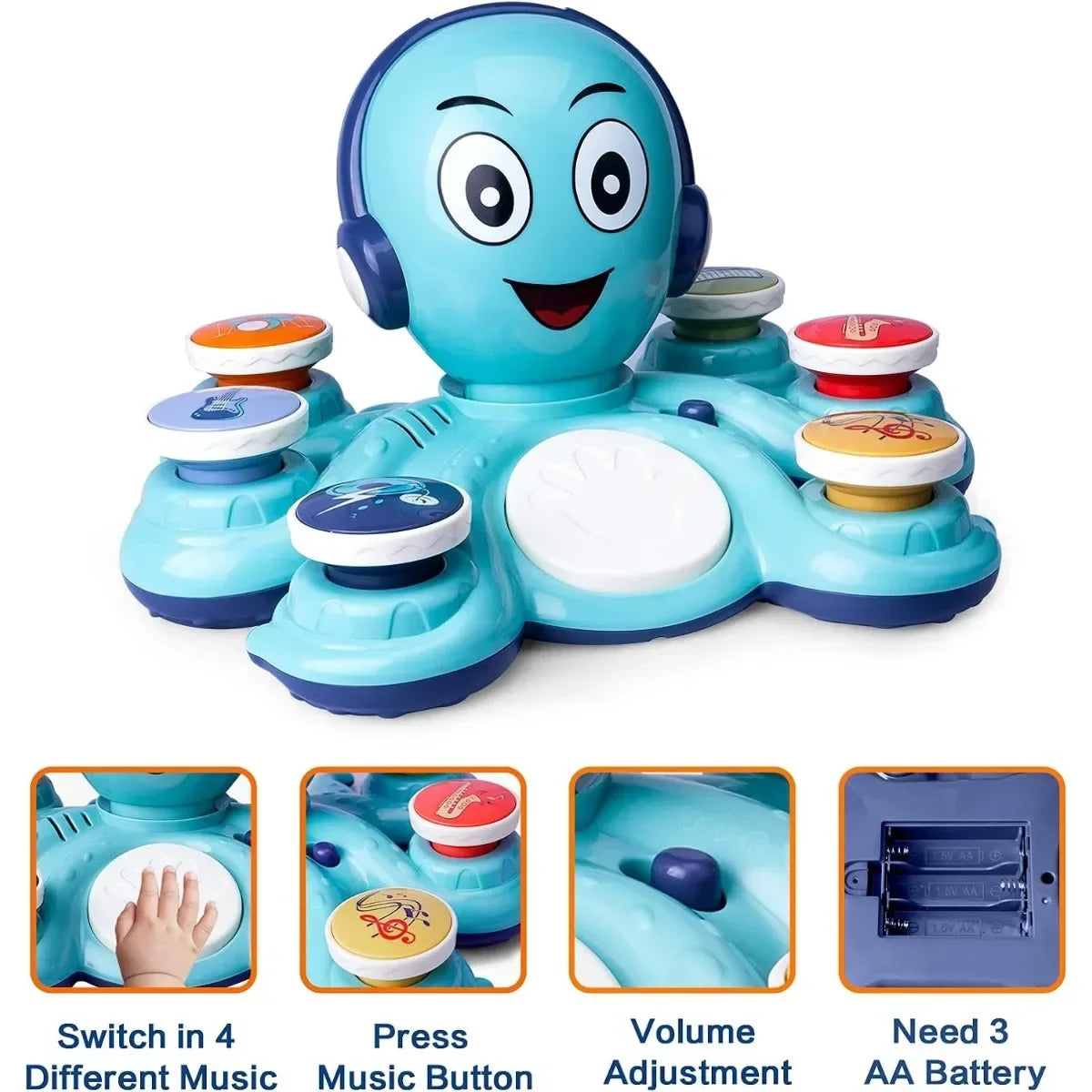 Octopus Music Toy – Fun Learning for Toddlers!