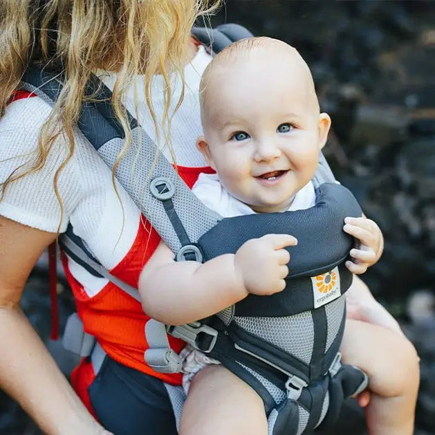 Porte-bébé Ergobaby en maille respirante – Toutes positions de portage (3 à 20 kg)