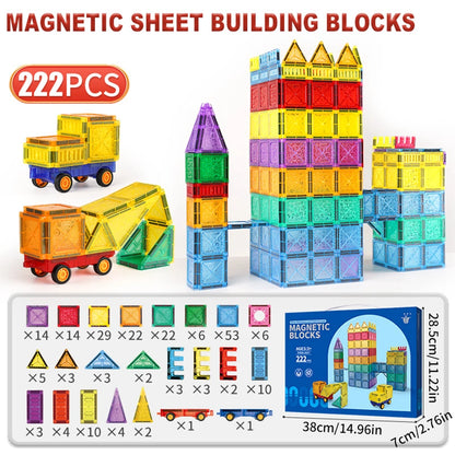 Magnetic Building Tiles – Creative STEM Toy for Kids Ages 3–8