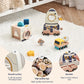 Montessori Wooden Space Set – Astronaut & Rocket Stacking Puzzle for Kids