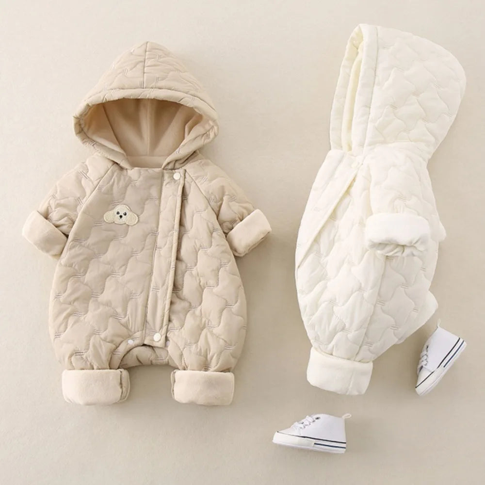 Grenouillère douillette rembourrée en coton pour bébé