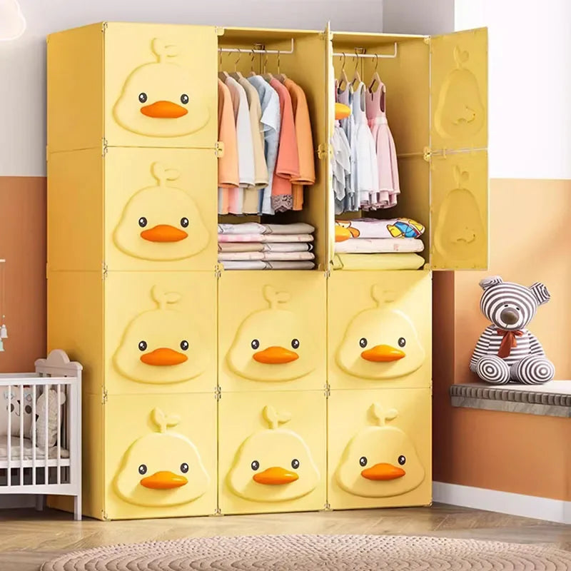 Kids Cube Wardrobe – Fabric & Plastic Closet Organ