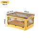 Boîte de rangement pliable BGRORIO – Modèle à roulettes et empilable