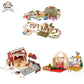 Circuit de train dinosaure – 19 pièces, jouet Montessori pour tout-petits