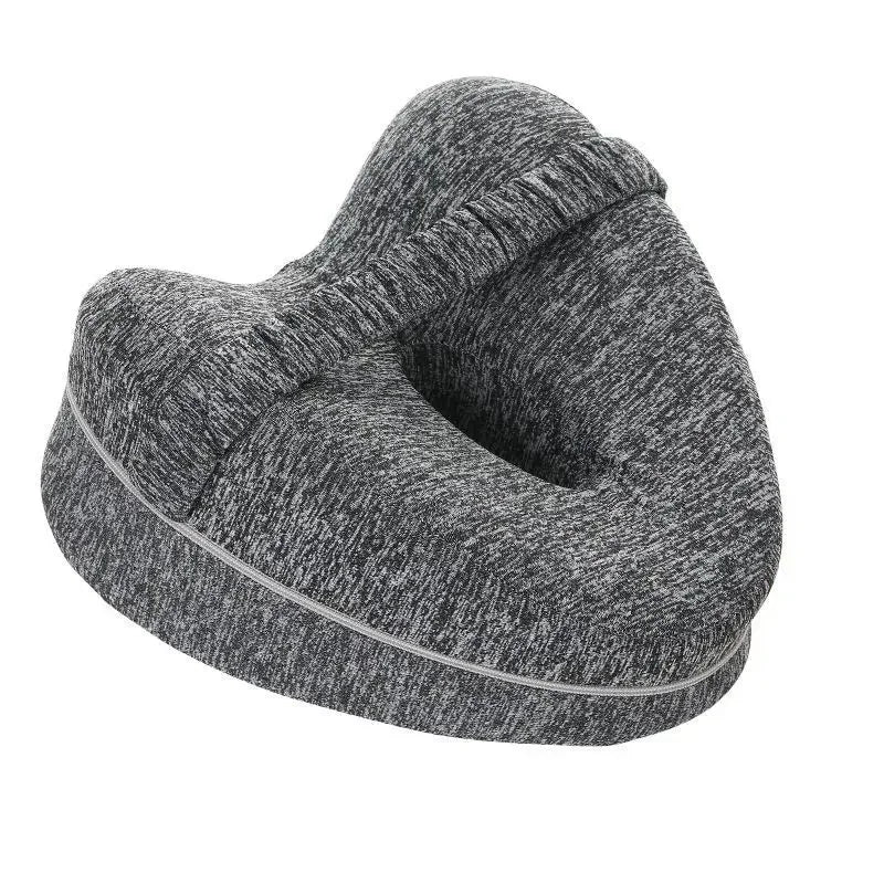 Memory Foam Heart-Shaped Leg Pillow – Pregnancy & Side Sleeper Support for Back, Hip & Sciatica