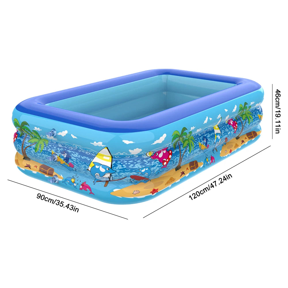 Baby Inflatable Pool – Removable Family Swimming Pool for Hot Days