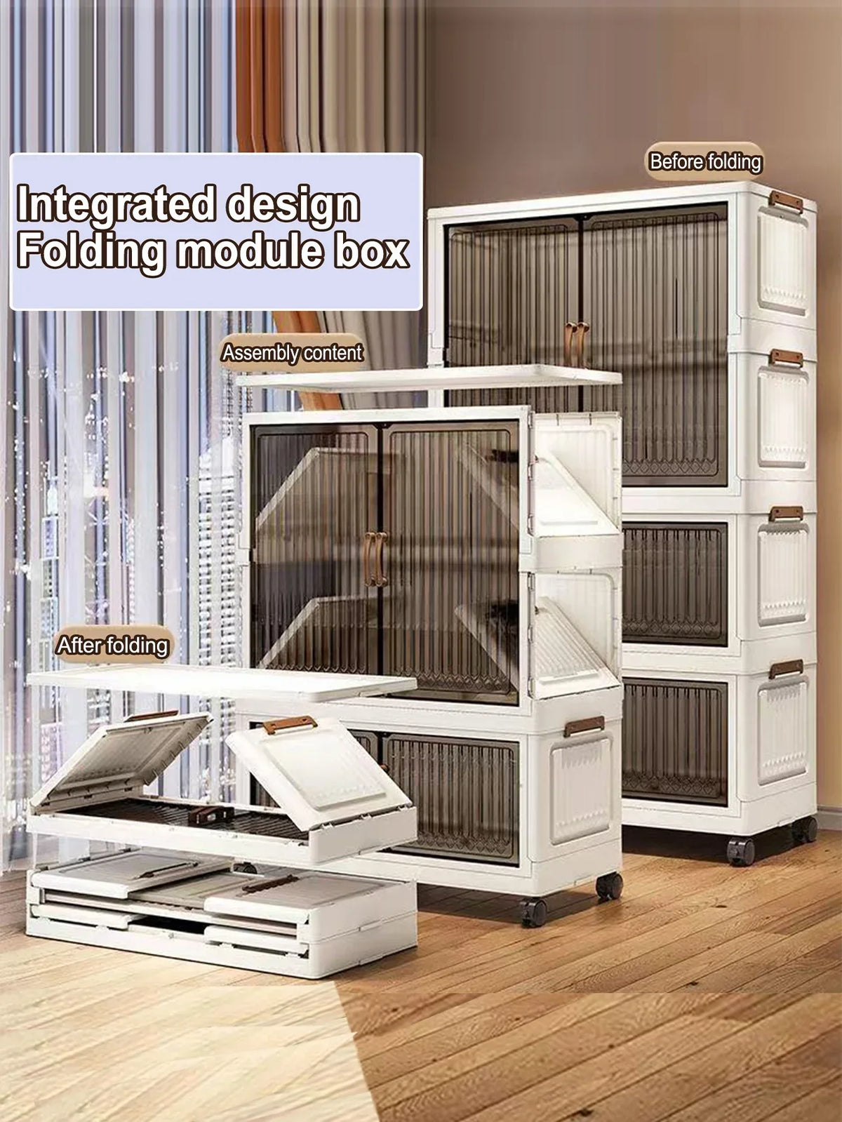 Home Storage Cabinet – Foldable Wardrobe Organizer