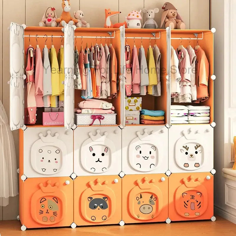 Armoire pliante – Placard bébé en plastique et rangement cubique