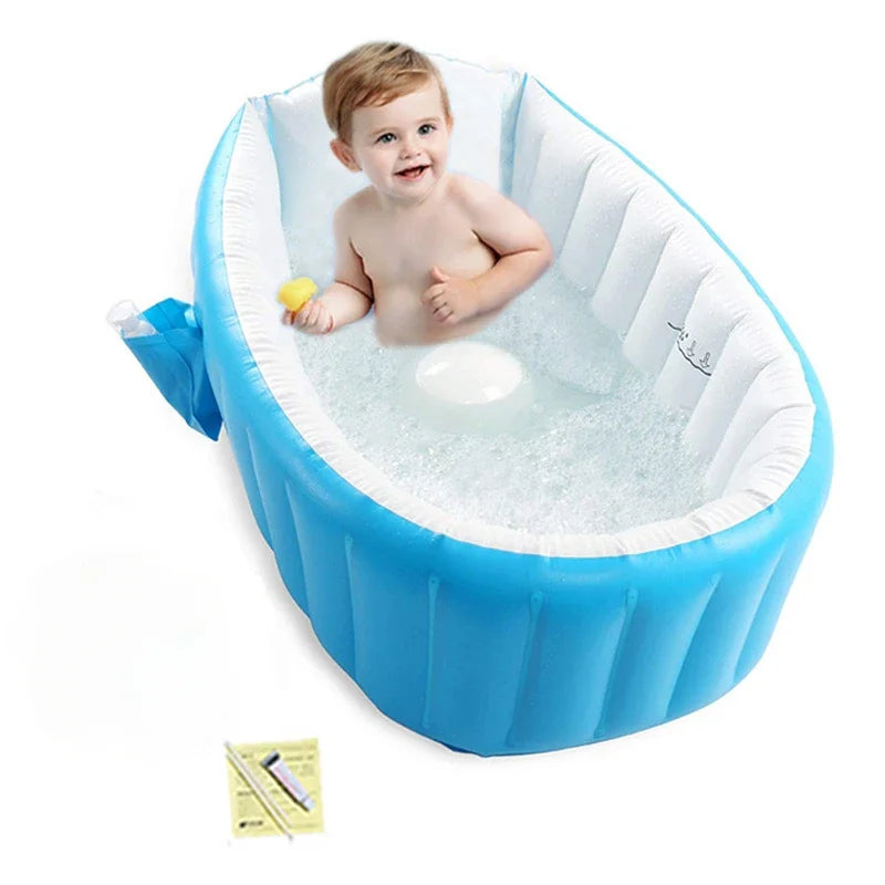 Portable Baby Bathtub – Inflatable, Foldable & Fun