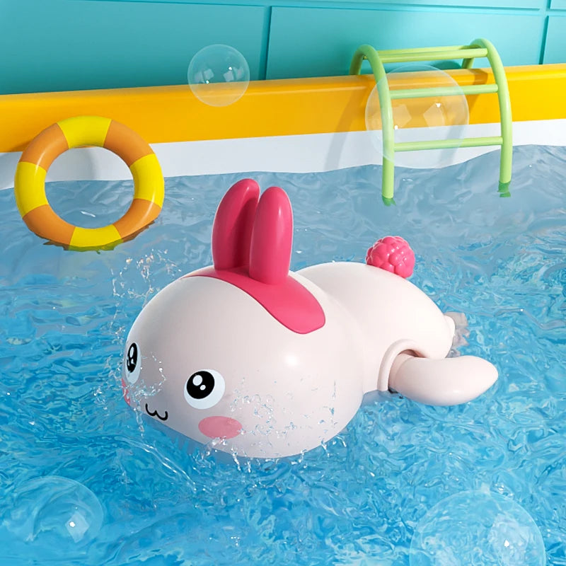Ensemble de jouets de bain amusants – Roue à eau en forme de canard avec ventouses puissantes pour enfants