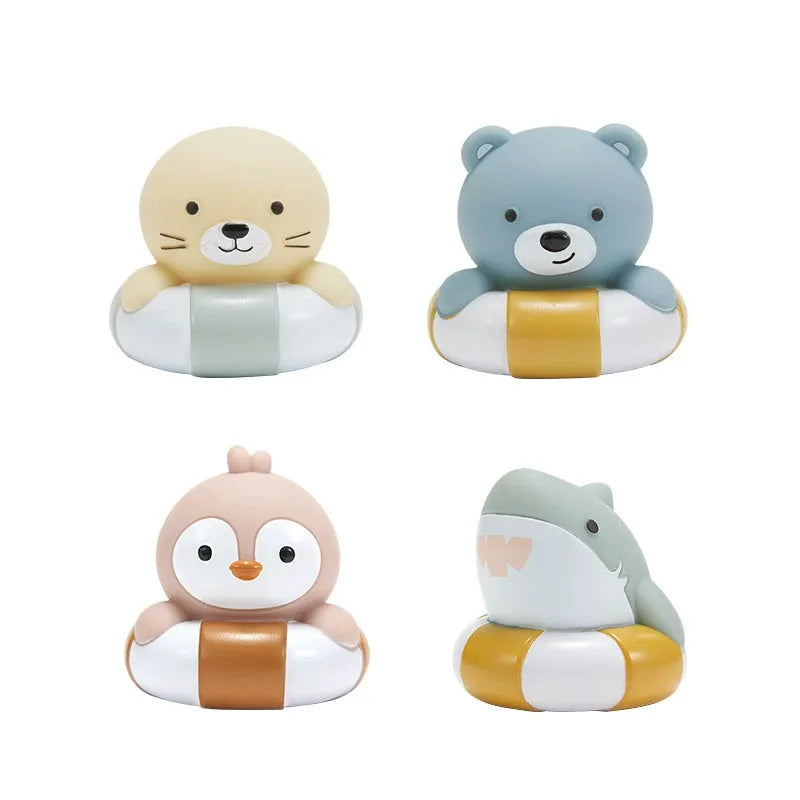 9pcs Floating Light-Up Animal Bath Toys for Kids