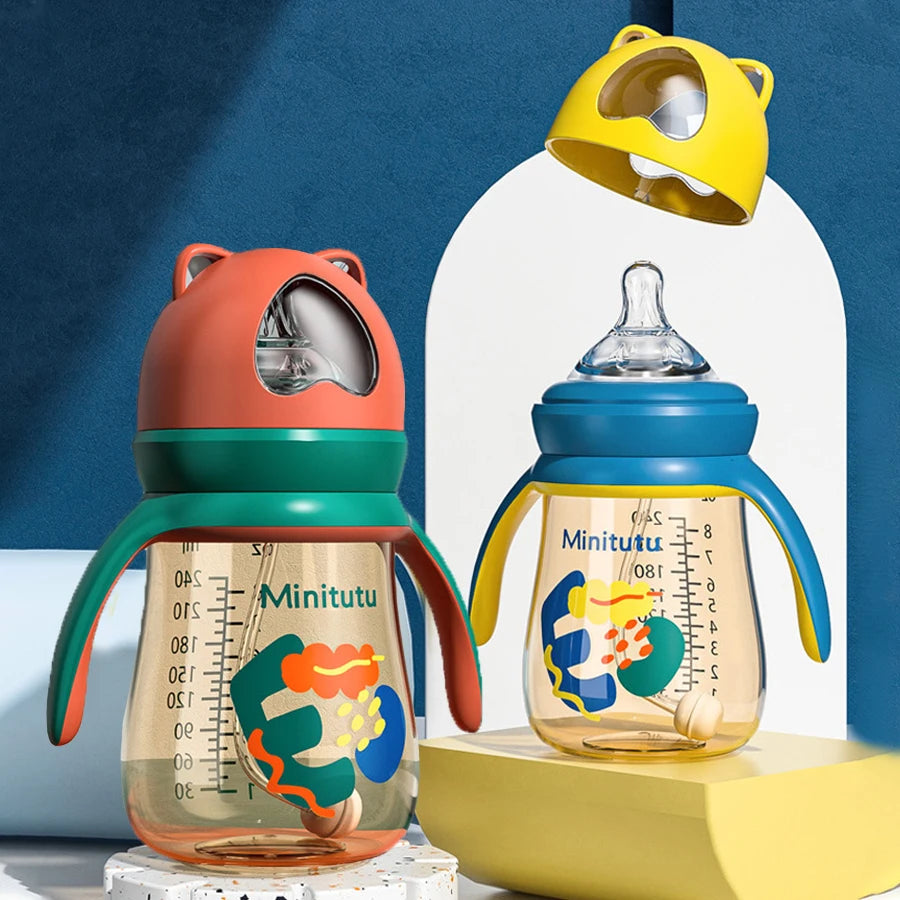 Biberon pour nouveau-né – 240 ml, en polypropylène résistant aux chocs