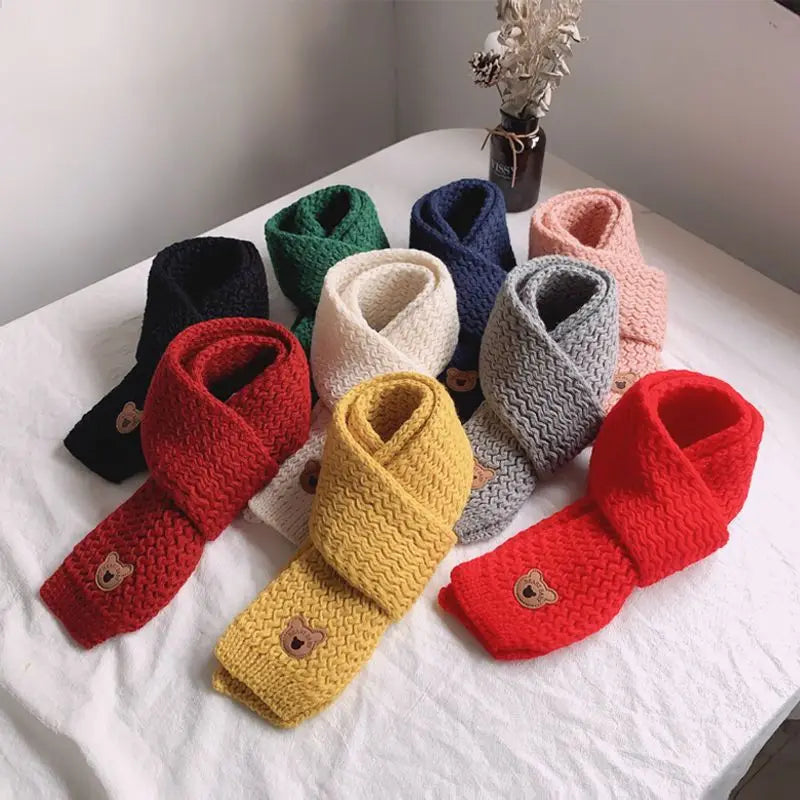 1 à 10 écharpes bébé d'hiver, cache-cou doux en maille pour garçons et filles, chaude et coupe-vent.