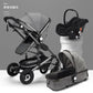 3-in-1 Foldable Baby Stroller – High Landscape, All-Season Carriage