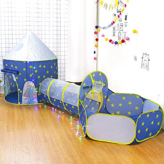 3-in-1 Baby Play Tent Set – Tunnel, Pool & Fun!