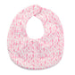 Flower Print Cotton Baby Bib – Adjustable Snap Bandana