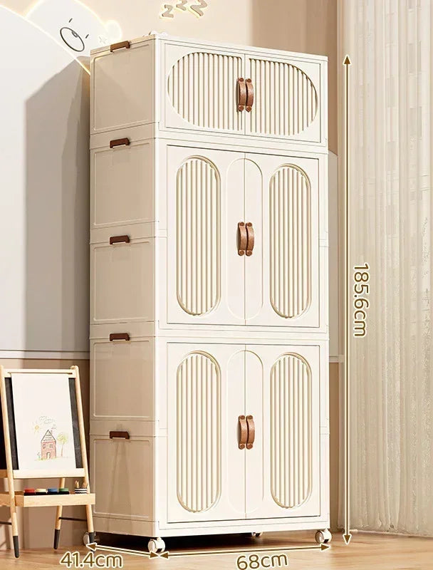 Foldable Kids Storage – Clothes & Toy Sorting Cabinet