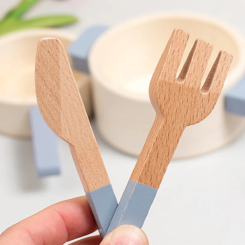 Wooden Kitchen Playset – Cook & Learn!