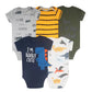 5-Pack Newborn Bodysuits – Soft 100% Cotton Cartoon Outfits (0–24M)
